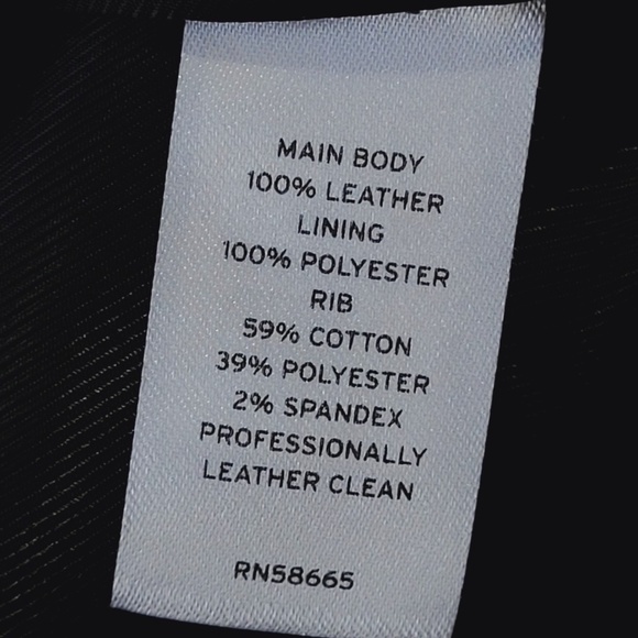 $359 Unworn Treasure & Bond Black Leather Jacket - Picture 7 of 7